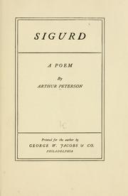 Cover of Sigurd by Peterson, Arthur
