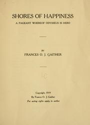 Front cover of Shores of happiness by Frances O. Jones Gaither