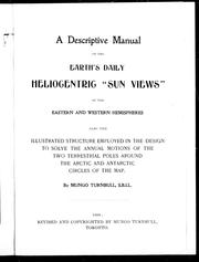 Cover of A descriptive manual of the earth's daily heliocentric "sun views" of the eastern and western hemispheres by Unknown