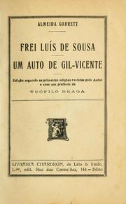 Front cover of Frei Luís de Sousa / Um auto de Gil-Vicente by Almeida Garrett