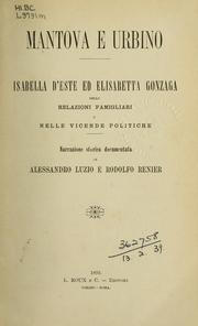 Cover of Mantova e Urbino by Alessandro Luzio