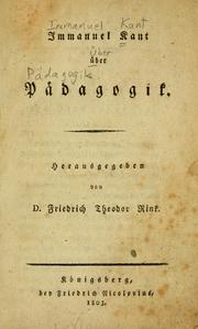 Cover of Über Pädagogik by Immanuel Kant