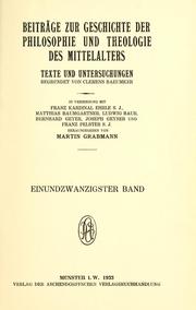 Front cover of Peter Abaelards philosophische Schriften by Peter Abelard