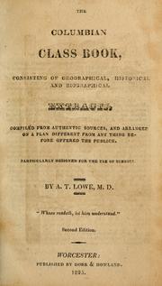 Cover of The Columbian class book by A. T. Lowe