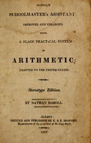 Front cover of Daboll's Schoolmaster's assistant, improved and enlarged by Nathan Daboll