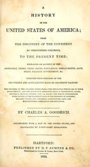 Cover of A history of the United States of America by Charles A. Goodrich