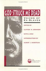 Front cover of God struck me dead by Clifton H. Johnson