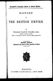 Cover of History of the British Empire by William Francis Collier