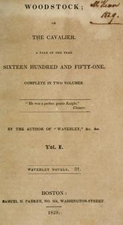 Front cover of Woodstock, or, The cavalier by Sir Walter Scott