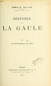 Front cover of Histoire de la Gaule by Camille Jullian