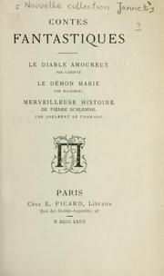 Cover of Contes fantastiques by Jacques Cazotte