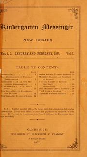 Cover of Kindergarten messenger by Peabody, Elizabeth Palmer