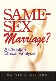 Cover of Same-sex Marriage? by Marvin Mahan Ellison