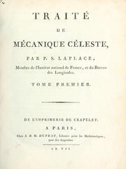 Cover of Traité de mécanique céleste by Unknown