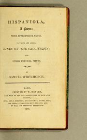 Front cover of Hispaniola, a poem by Samuel Whitchurch