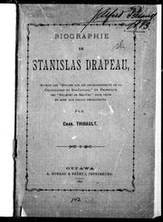 Cover of Biographie de Stanislas Drapeau by Stanislas Drapeau