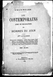 Front cover of Les contemporains by P. A. J. Voyer