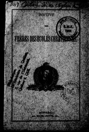 Front cover of Institut des Frères des écoles chrétiennes by Unknown