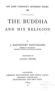 Cover of The Buddha and his religion by J. Barthélemy Saint-Hilaire