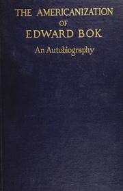 Front cover of The Americanization of Edward Bok by Edward William Bok