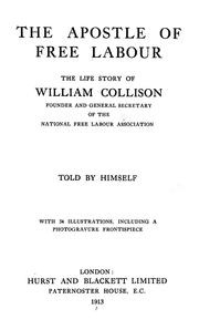 Front cover of The apostle of free labour by William Collison