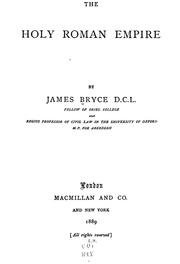 Front cover of The Holy Roman Empire by James Bryce