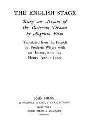 Front cover of Théâtre anglais by Augustin Filon