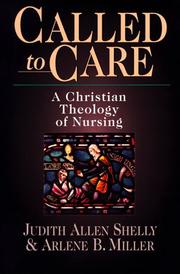 Cover of Called to care by Judith Allen Shelly