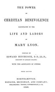 Front cover of The power of Christian benevolence by Hitchcock, Edward