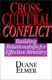 Front cover of Cross-cultural conflict by Duane Elmer
