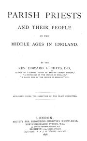 Cover of Parish priests and their people in the Middle Ages in England by Cutts, Edward Lewes