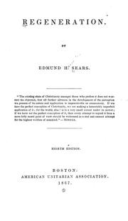 Cover of Regeneration by Edmund H. Sears