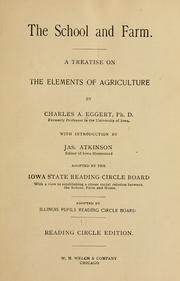 Cover of The school and farm by Unknown