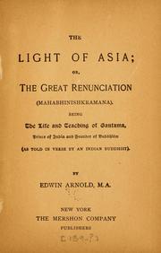 Front cover of The light of Asia by Edwin Arnold