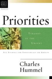 Front cover of Tyranny of the urgent by Charles E. Hummel