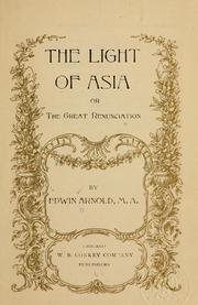 Front cover of The light of Asia by Edwin Arnold