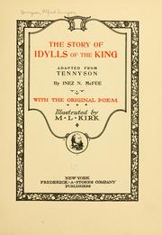 Front cover of The story of Idylls of the King by Alfred Lord Tennyson
