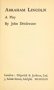 Front cover of Abraham Lincoln by John Drinkwater