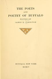 Cover of The poets and poetry of Buffalo by James N. Johnston