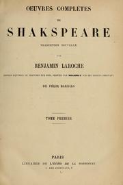 Front cover of Oeuvres complètes de Shakspeare (All's Well That Ends Well / Comedy of Errors / Cymbeline / Hamlet / Love's Labour's Lost / Macbeth / Measure for Measure / Merchant of Venice / Merry Wives of Windsor / Much Ado About Nothing / Othello / Romeo and Juliet / Taming of the Shrew / Tempest / Troilus and Cressida / Twelfth Night / Two Gentlemen of Verona / Winter's Tale) by William Shakespeare