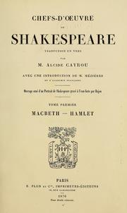 Cover of Plays (Hamlet / Macbeth) by William Shakespeare