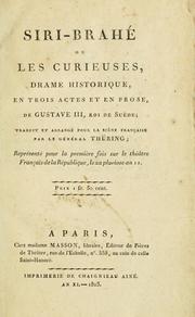 Cover of Siri-Brahé by Gustaf III King of Sweden