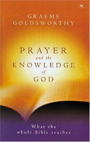 Front cover of Prayer And The Knowledge Of God by Graeme Goldsworthy