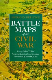 Front cover of Battle Maps of the Civil War (American Heritage) by Richard O'Shea