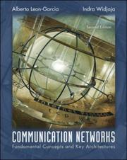 Cover of Communication Networks by Alberto Leon-Garcia