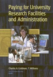 Front cover of Paying for Research Facilities and Administration by Charles Goldman