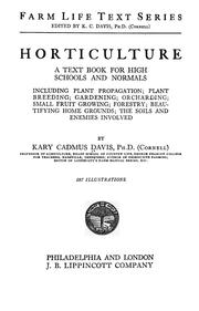 Cover of Horticulture by Kary Cadmus Davis