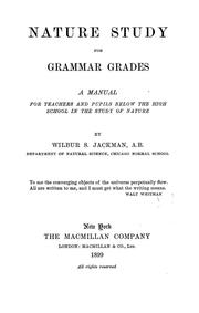 Cover of Nature study for grammar grades by Wilbur S. Jackman