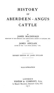 Front cover of History of Aberdeen-Angus cattle by Macdonald, James