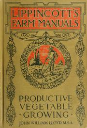 Cover of Productive vegetable growing by John William Lloyd